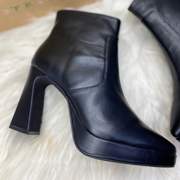 Rare FP✌🏽FREE PEOPLE | Flared Block Heel Black Platform Boots BNIB!! - Picture 8 of 9